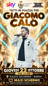 X FACTOR MAXISCHERMO IN PIAZZA SALANDRA PER SEGUIRE GIACOMO CALÒ
